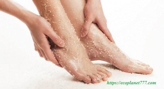 Sea salt foot treatment